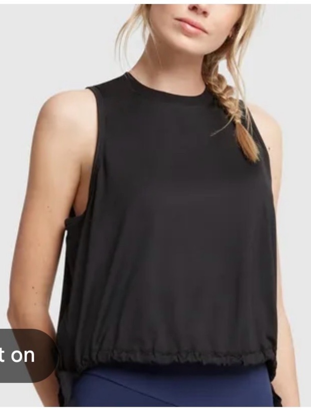 G. Label by goop/Gwyn Black Sleeveless Tank Top - Women